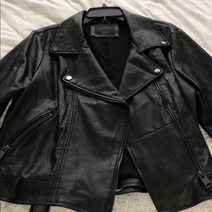 Elodie Women’s Black Faux Leather Jacket XL